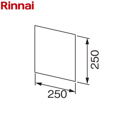 リンナイ 浴室テレビ取替用化粧プレート ガス給湯器部材 品名コード：24-2019  ≪DSP-550≫